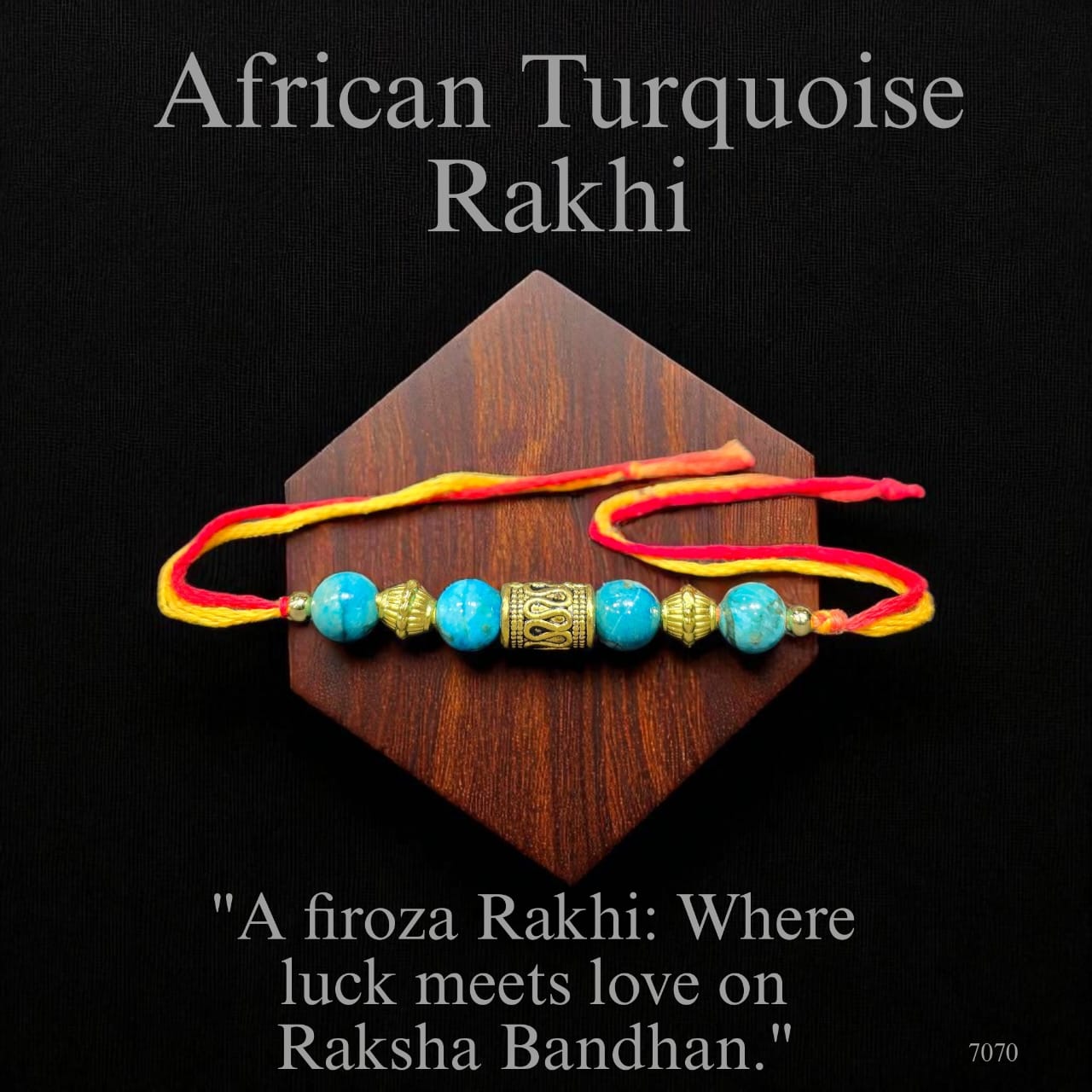 African Turquoise Rakhi