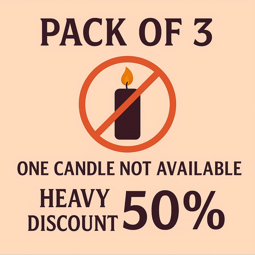 Cord Cutting Candles (Pack Of 3)