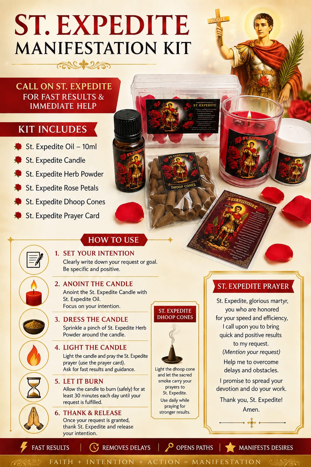 St. Expedite Manifestation Kit