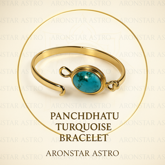 Panchdhatu Turquoise Bracelet - Luxury Spiritual Jewellery