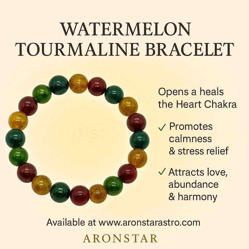 Water Melon Tourmaline Bracelet