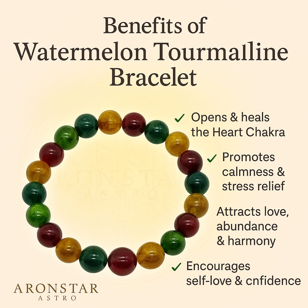 Water Melon Tourmaline Bracelet