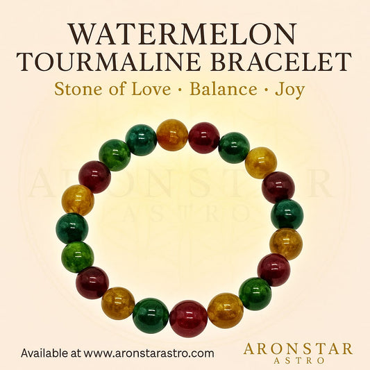 Water Melon Tourmaline Bracelet