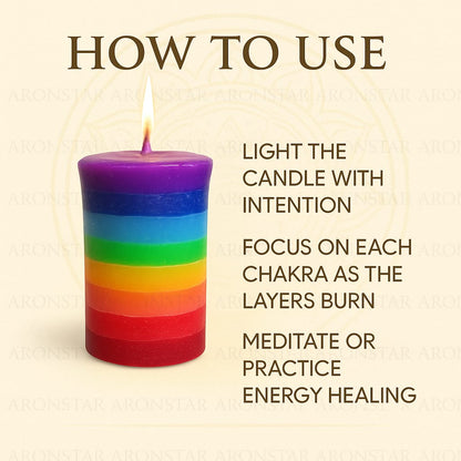 7 Chakra Candle