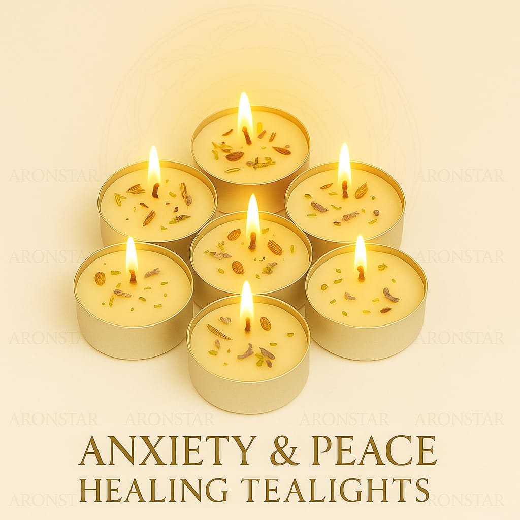 Anxiety and peace Healing Tealight  ( pack of 21 )