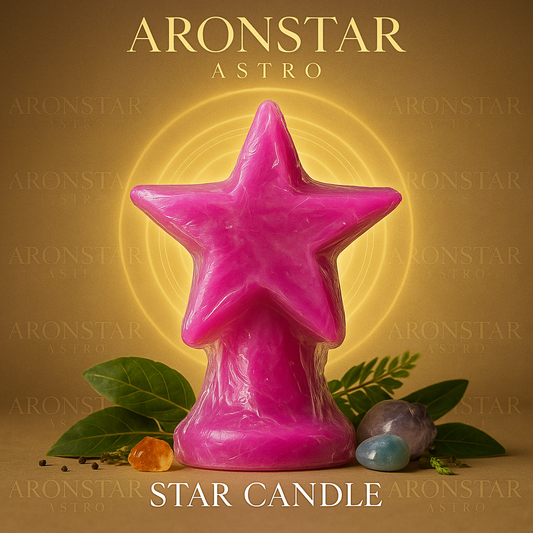 Star Shaped Manifestation Candle