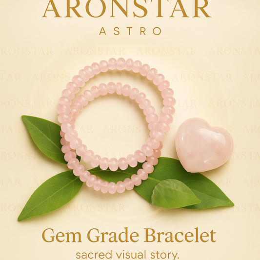 Gem Grade Rose Quartz Bracelet