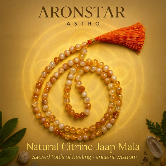 Natural Citrine Jaap Mala