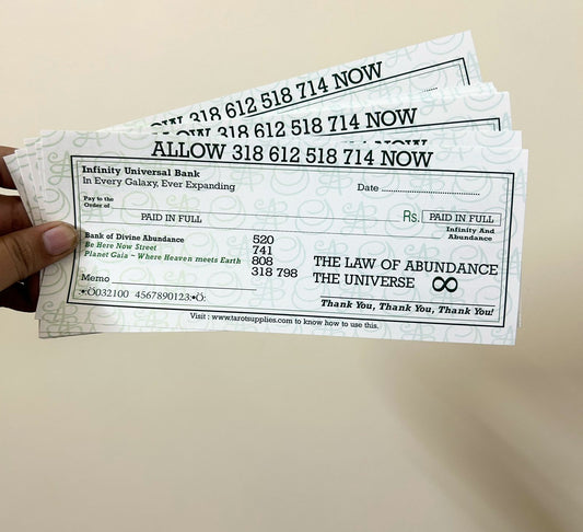 Abundance Cheque( Pack of 24)