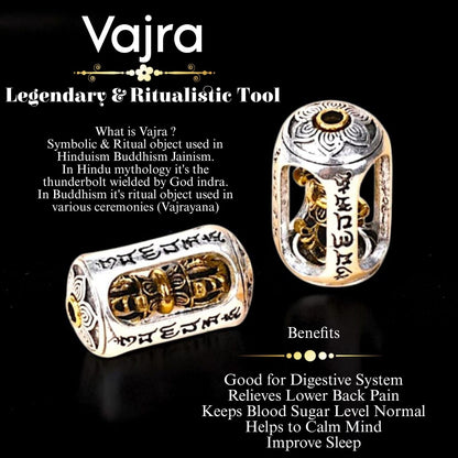 Diamond cut pyrite with Vajra