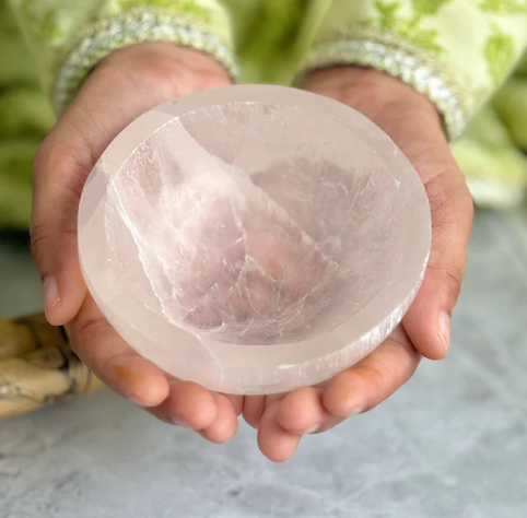 selenite bowl 10 cm 4 inch