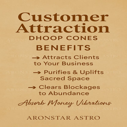 Client Attraction Dhoop cones( app 30 comes)