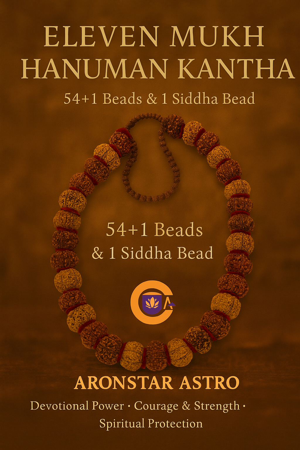 11 Mukhi Hanuman Kantha