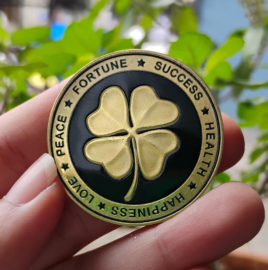 Four-Leaf Clover Fortune Token