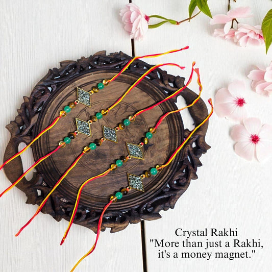Crystal Money Magnet Rakhi