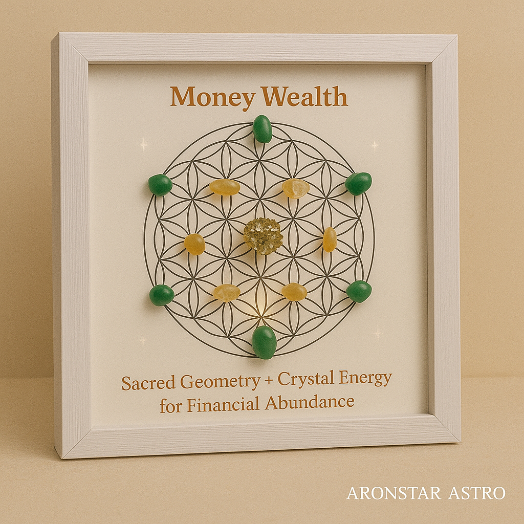 Money and Wealth Crystal Grid