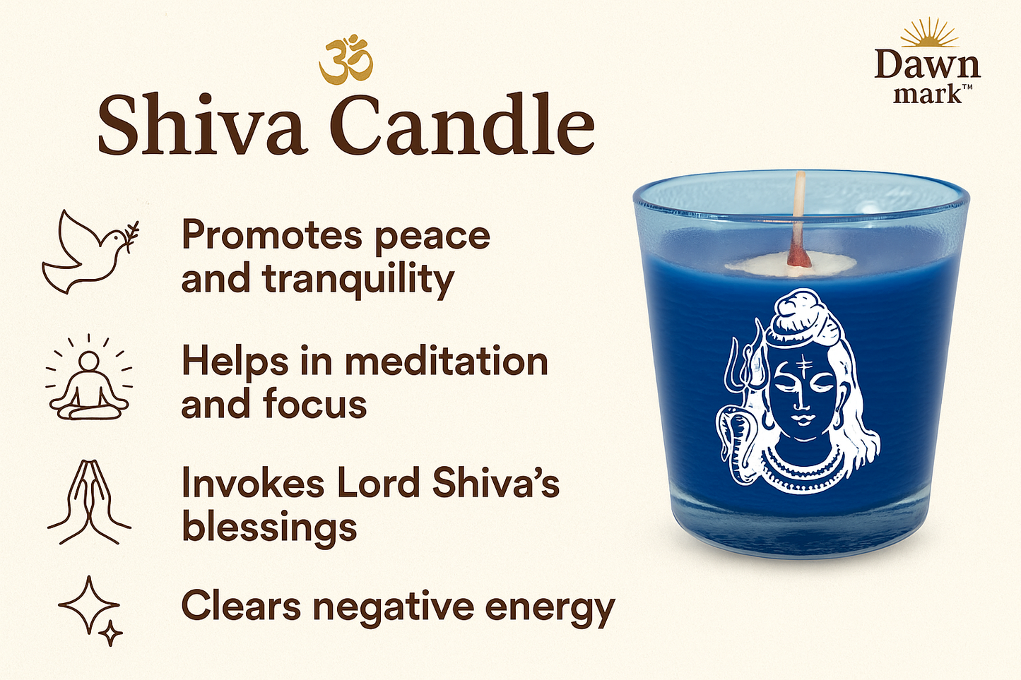 Lord Shiva Candle