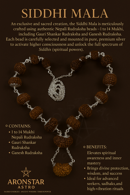 Divya Shakti Mala(Siddhi Mala)( silver )