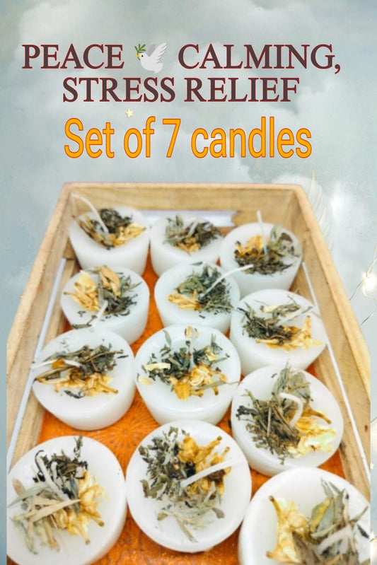 Peace Calming Stress Relief 7 Candles