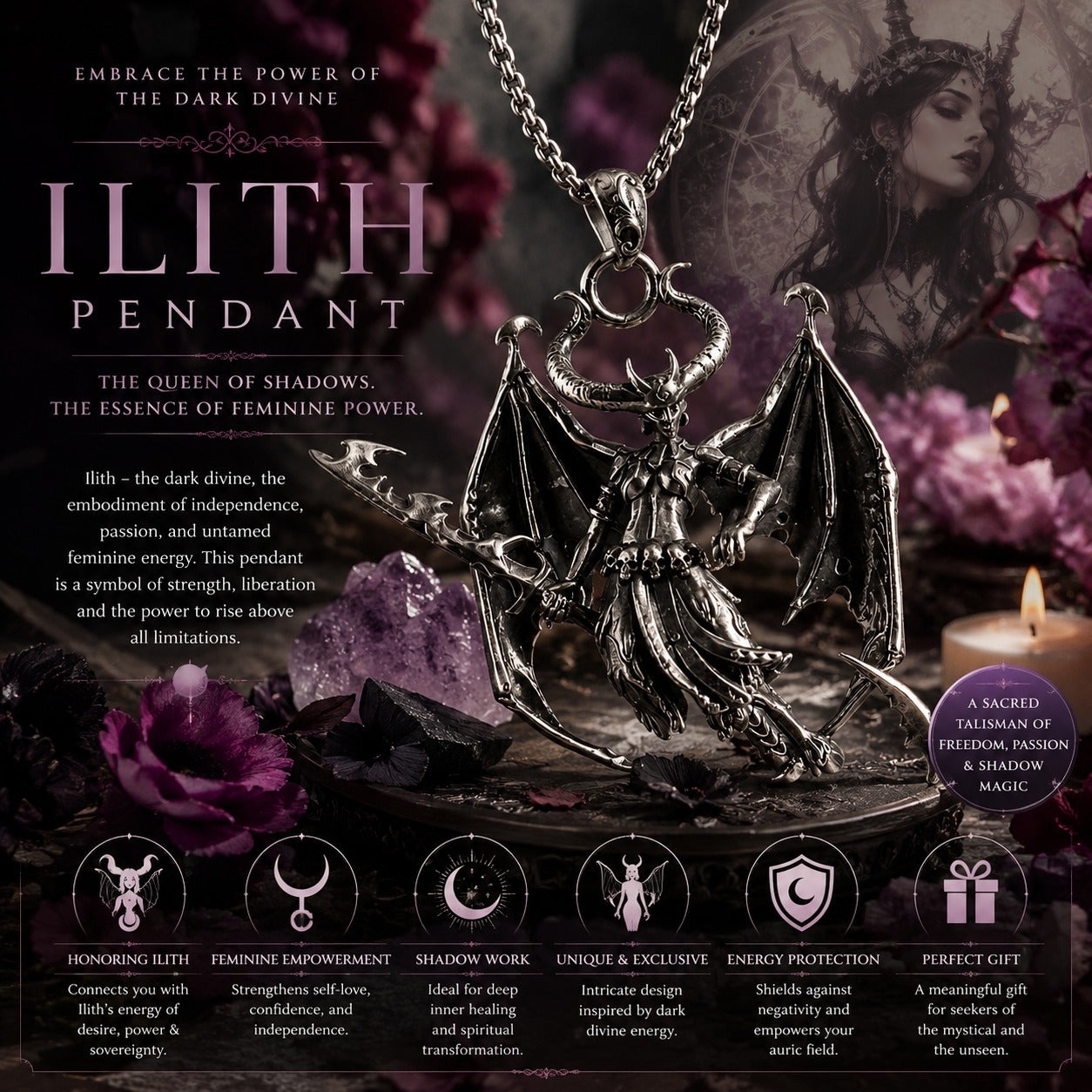 LITH PENDANT - The Queen