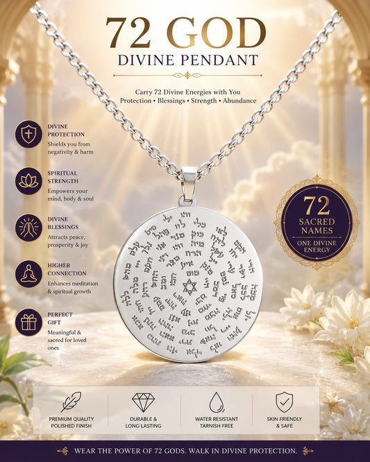 72 Names of God Divine Pendant